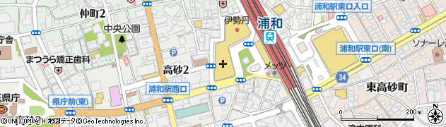 国際興業株式会社　浦和駅西口案内所周辺の地図