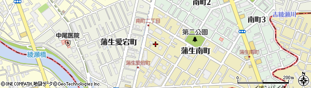 埼玉県越谷市蒲生南町8周辺の地図