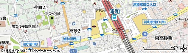 カメラのキタムラ　浦和コルソ店周辺の地図