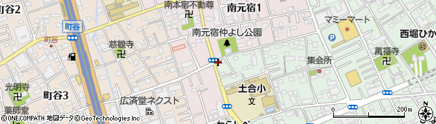 浦和西警察署西堀交番周辺の地図