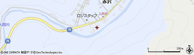 埼玉県飯能市赤沢592周辺の地図