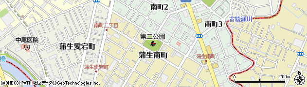 埼玉県越谷市蒲生南町4周辺の地図
