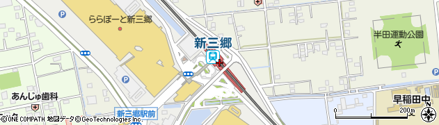 新三郷駅周辺の地図