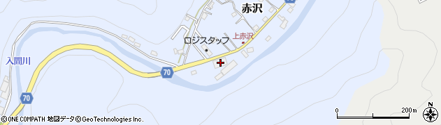 埼玉県飯能市赤沢595周辺の地図