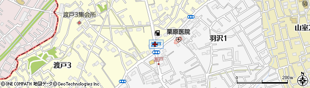 東渡戸信号周辺の地図
