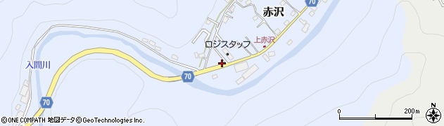 埼玉県飯能市赤沢631周辺の地図