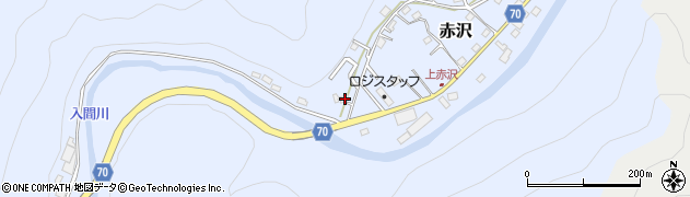 埼玉県飯能市赤沢660周辺の地図