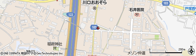 埼玉県川口市石神1036周辺の地図