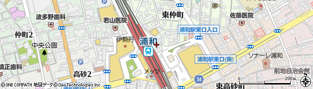 田中駐輪センター周辺の地図