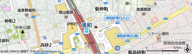 おたからや　浦和駅前店周辺の地図