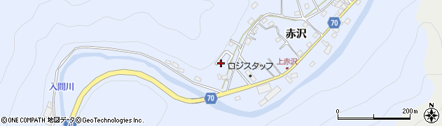 埼玉県飯能市赤沢653周辺の地図