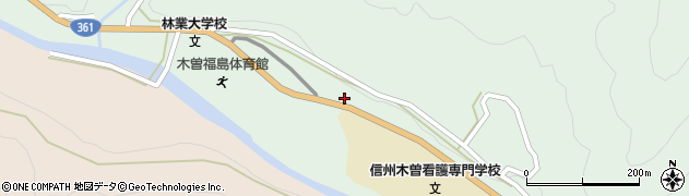 長野県木曽町（木曽郡）新開（杭の原）周辺の地図