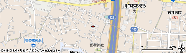 埼玉県川口市石神597周辺の地図
