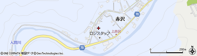 埼玉県飯能市赤沢623周辺の地図