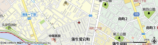 埼玉県越谷市蒲生愛宕町4周辺の地図