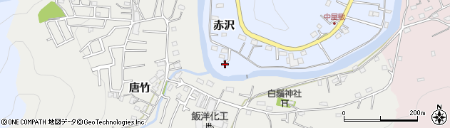 埼玉県飯能市赤沢116周辺の地図