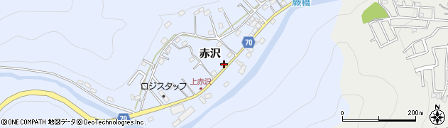 埼玉県飯能市赤沢556周辺の地図