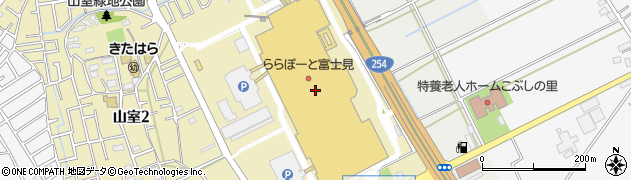 うさちゃんクリーニング　ららぽーと富士見店周辺の地図