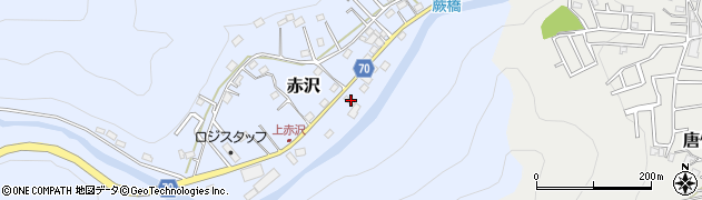 埼玉県飯能市赤沢548周辺の地図