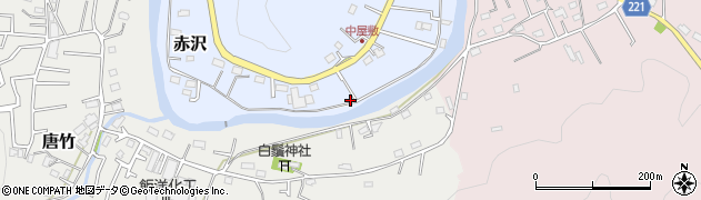 埼玉県飯能市赤沢61周辺の地図