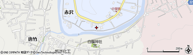 埼玉県飯能市赤沢83周辺の地図