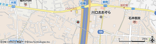 埼玉県川口市石神652周辺の地図
