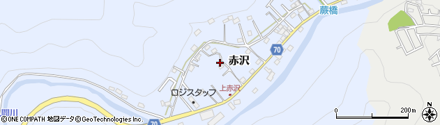 埼玉県飯能市赤沢606周辺の地図