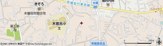 木曽呂天神下公園周辺の地図