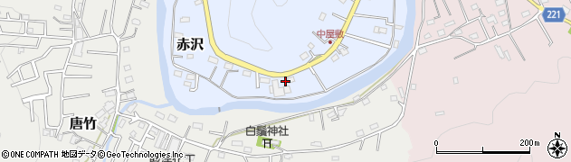 埼玉県飯能市赤沢81周辺の地図
