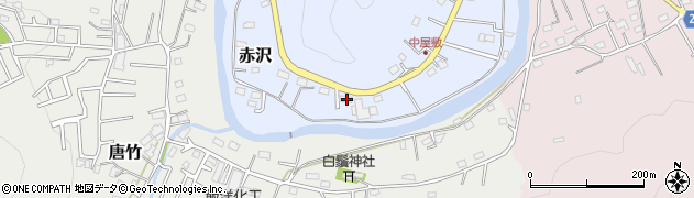 埼玉県飯能市赤沢86周辺の地図