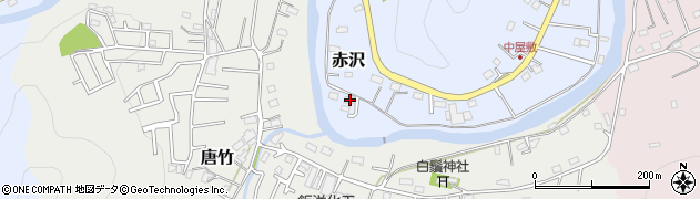 埼玉県飯能市赤沢115周辺の地図