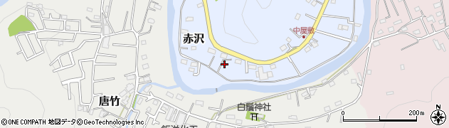 埼玉県飯能市赤沢96周辺の地図