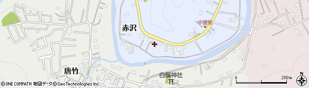 埼玉県飯能市赤沢94周辺の地図