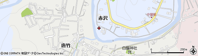 埼玉県飯能市赤沢117周辺の地図