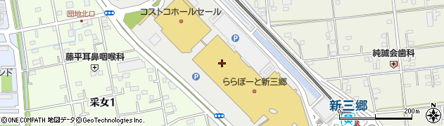 スターバックスコーヒー ららぽーと新三郷店周辺の地図