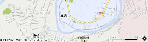 埼玉県飯能市赤沢95周辺の地図
