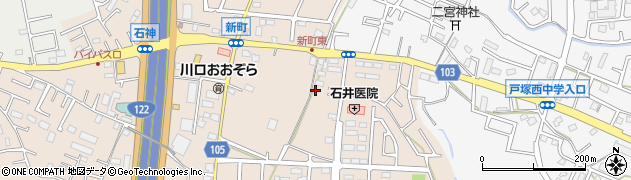 埼玉県川口市石神1101周辺の地図