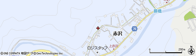 埼玉県飯能市赤沢644周辺の地図