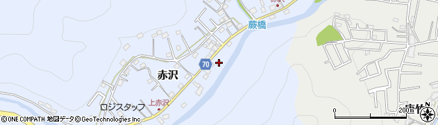 埼玉県飯能市赤沢545周辺の地図