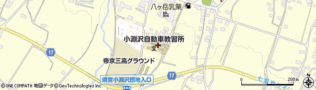 小淵沢自動車教習所周辺の地図
