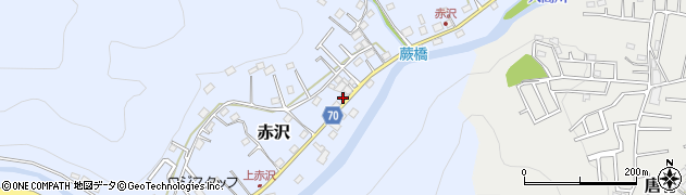 埼玉県飯能市赤沢540周辺の地図