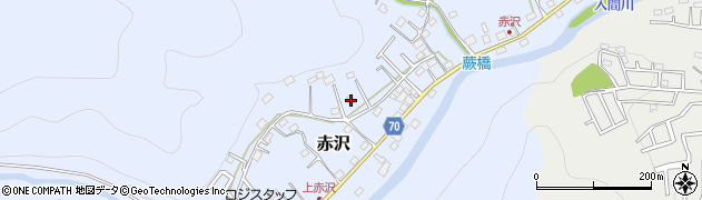 埼玉県飯能市赤沢569周辺の地図