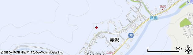 埼玉県飯能市赤沢643周辺の地図