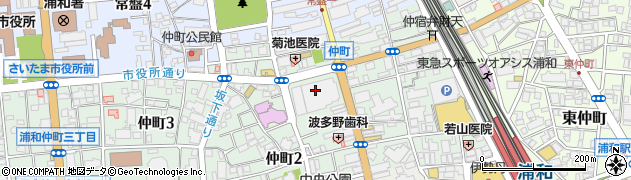 ボナスパジオ浦和店周辺の地図