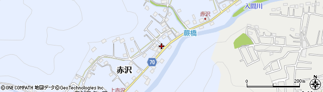 埼玉県飯能市赤沢532周辺の地図