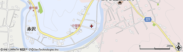 埼玉県飯能市赤沢13周辺の地図