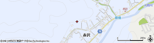 埼玉県飯能市赤沢580周辺の地図