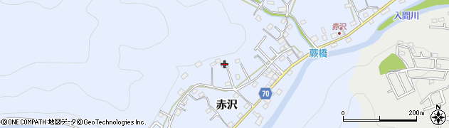 埼玉県飯能市赤沢571周辺の地図