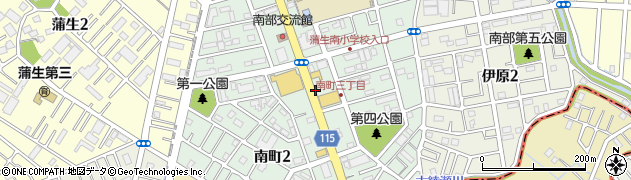 埼玉県越谷市南町周辺の地図