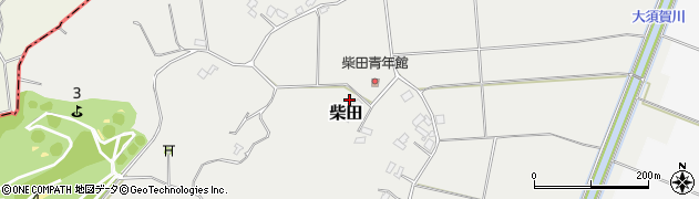 千葉県成田市柴田周辺の地図